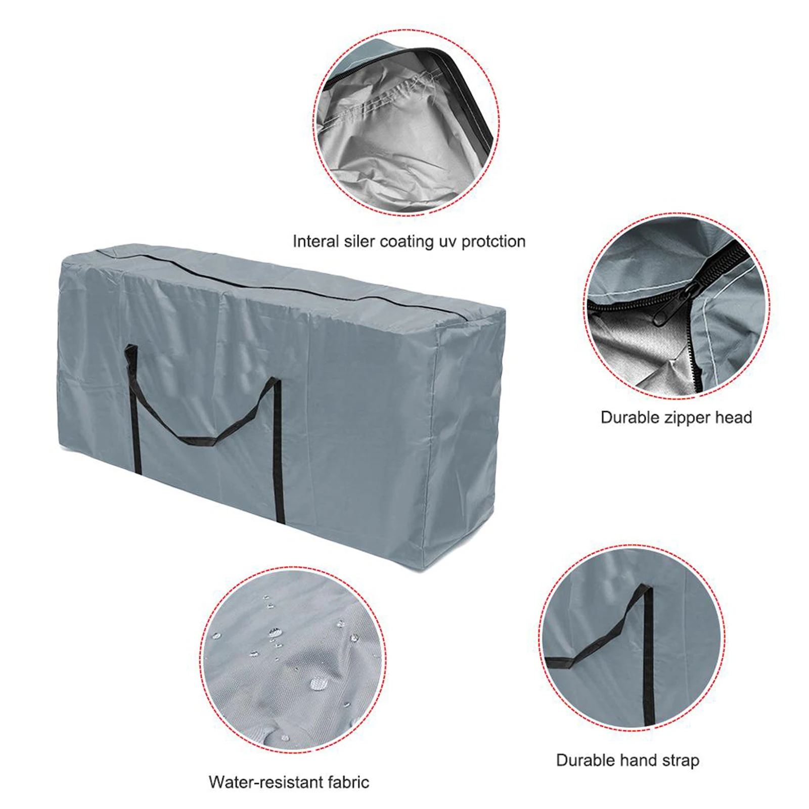 

Artificial Christmas Tree Storage Bag Holiday Tree Case Gray