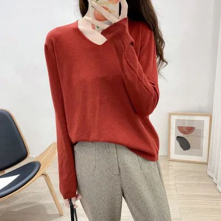 

Long-sleeved female new bottoming sweater Women's sweater women's autumn black