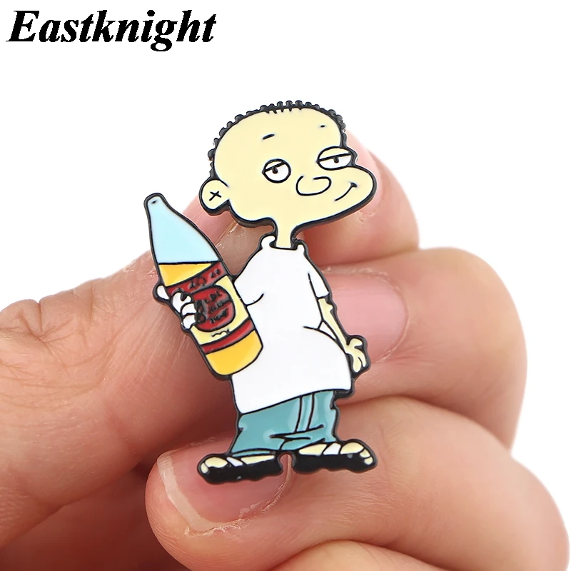 

K1468 Wholesale 20pcs/lot Ed Edd n Eddy Funny Pins Enamel Pin Brooches Cartoon Metal Brooch Pins Denim Badge Collar Jewelry