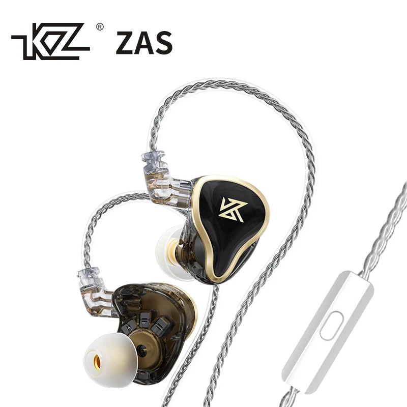 Наушники KZ гибридные с шумоподавлением 16 шт.