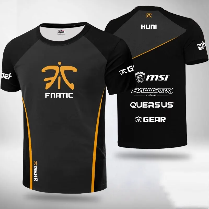 Новинка лета 2021 модная летняя Форма команды Fnatic для киберспорта игры CSGO DOTA2 Pubg
