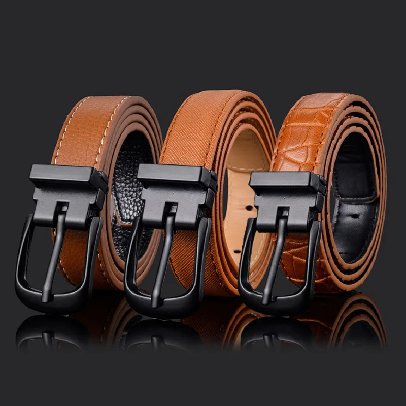 

13 новых стилей, модный ковбойский кожаный короткий ремень, черный металлический ремень с пряжкой, модные детские джинсы, поясные ремни pas ...