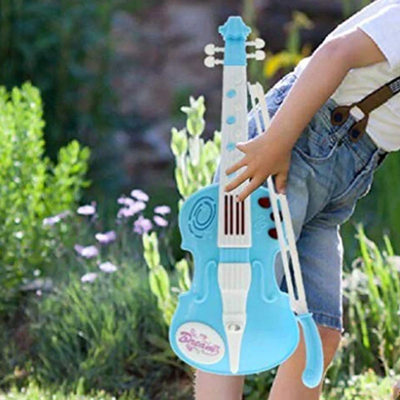 Удивительные игрушечные скрипки для музыкальных инструментов с 12 мелодиями и