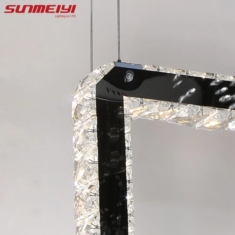 

Crystal LED Chandeliers Smart Lighting Dimmable APP Control Hanging Dining Room Lamp Modern Kitchen Kids Room Chandelier Loft AC