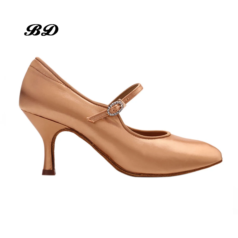 Женские кроссовки для танцев BD Современная обувь бальных из натуральной кожи со