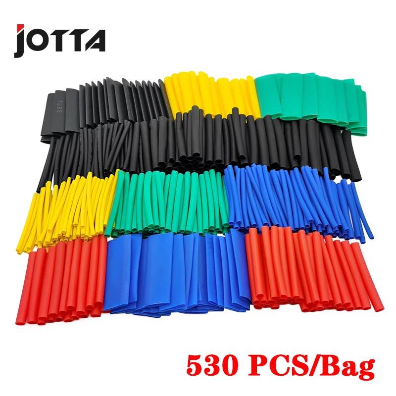 

Набор термоусадочных трубок для изоляционные, термоусадочные, 530 шт.