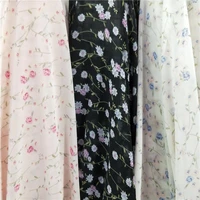 50150cm chiffon floral fabrics small floral handmade fabric for sewing shirt dress printed home textile cloth by the meter