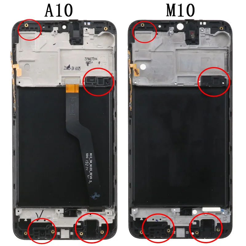 Дисплей с рамкой для SAMSUNG GALAXY 6 2 &quot A10 A105 A105F SM-A105F M10 M105 M105F SM-M105F | Мобильные телефоны