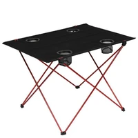 outdoor foldable camping picnic table portable lightweight fishing hiking tools aluminum alloy folding desk
