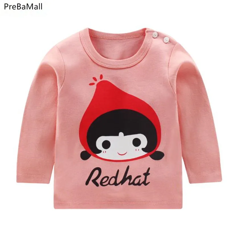 Одежда для маленьких мальчиков и девочек футболка на весну осень хлопковая с