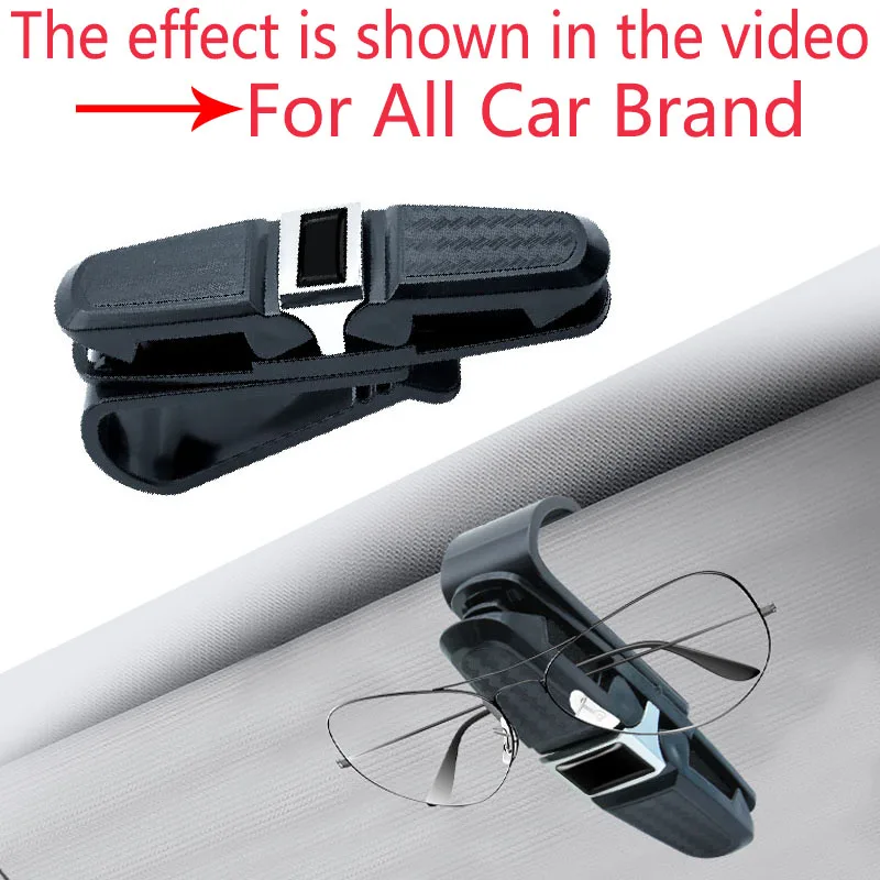 

New Car Sun Visor Holder Eyeglasses Clip Ticket Card Clamp ABS Accessories For Citroen C1 C2 C3 C3-XR C4L C4 C5 X7 Xsara PICASSO