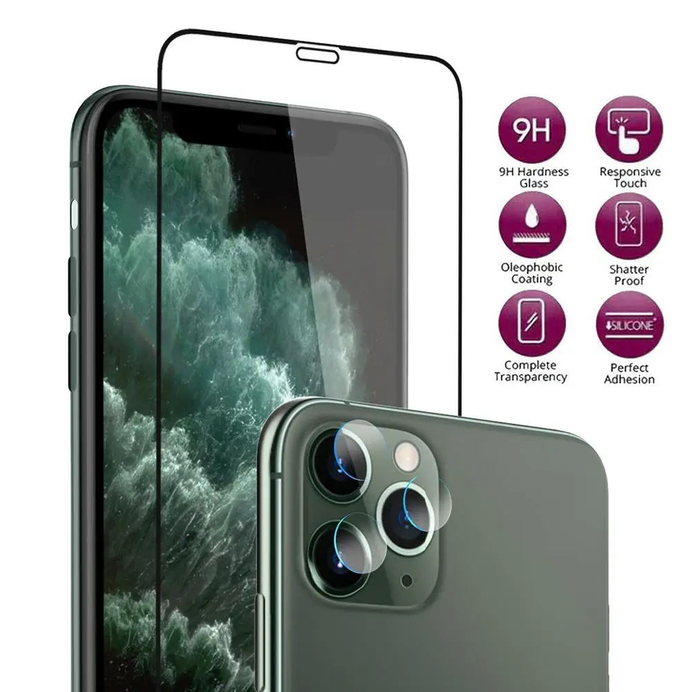 Прочная твердость 9H защитная пленка из закаленного стекла с объективом камеры