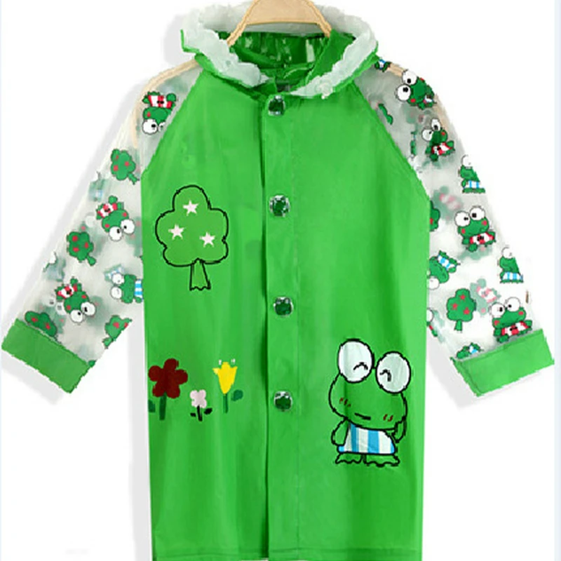Дождевик детский непромокаемый с мультяшными животными и принтом из ПВХ | Дом сад