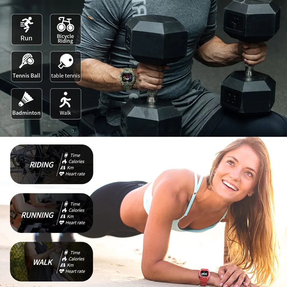 

Sport Smart Watch Ocean Band Tracker Waterproof SmartBracelet Heart Rate Monitor Blood Pressure Smart Wristwatch For Android Ios