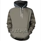 Толстовка мужская с 3D-принтом Тоби, Повседневная Уличная одежда в стиле Харадзюку, свитшот с капюшоном, пуловер