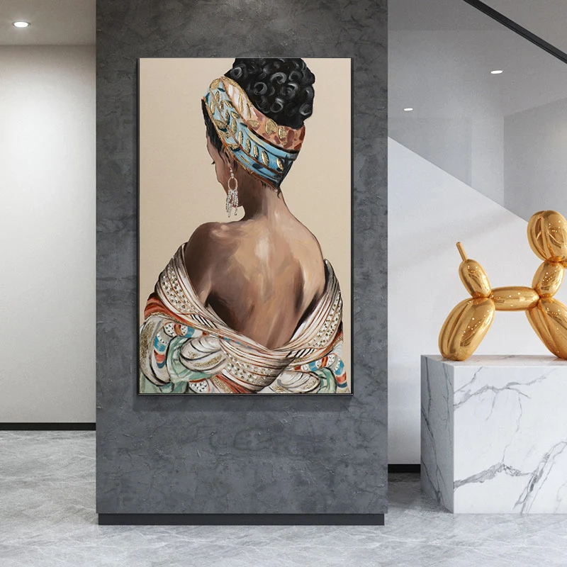 

Abstract Girl Poster Vintage Canvas Painting Poster And Prints Wall Art Pictures For Living Room Modern Bedroom Home Decor