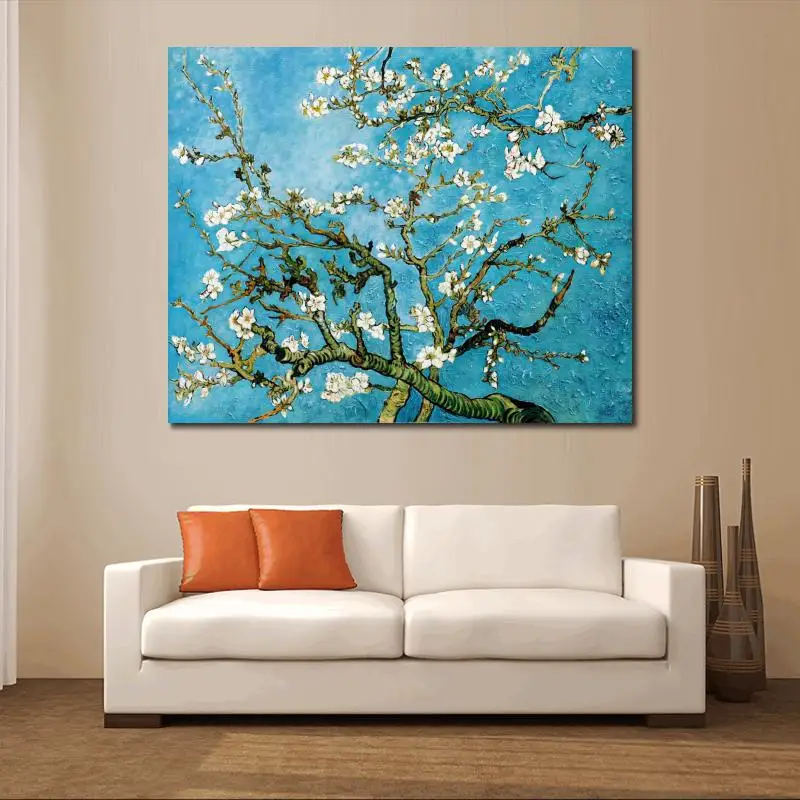 Картины с изображением синего миндаля дерева Винсента Ван Гога Масляная картина