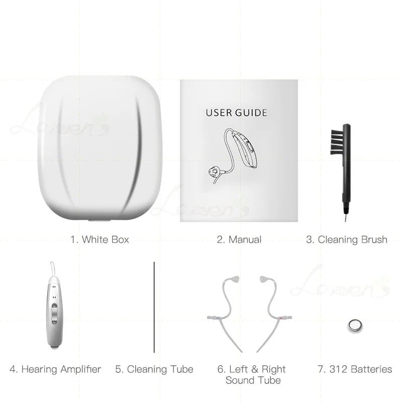 Цифровой слуховой аппарат усилитель слуха для взрослых с открытой посадкой