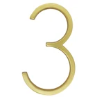 127 мм Золотой плавающий современный номер дома атласная латунная дверь домашние адресные Номера для дома цифровые уличные таблички вывески 5 дюймов. # B