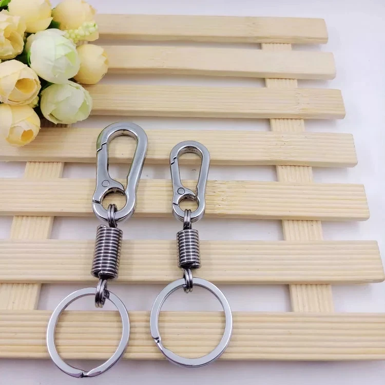 DHL 120 шт. пружинная Пряжка из нержавеющей стали карабин выдвижной брелок зажим для