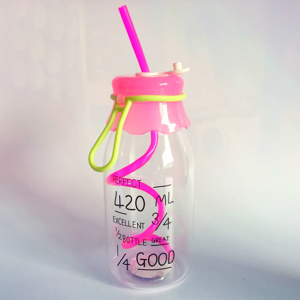 Новое поступление 420 мл прозрачная стеклянная бутылка для фруктового сока крутой