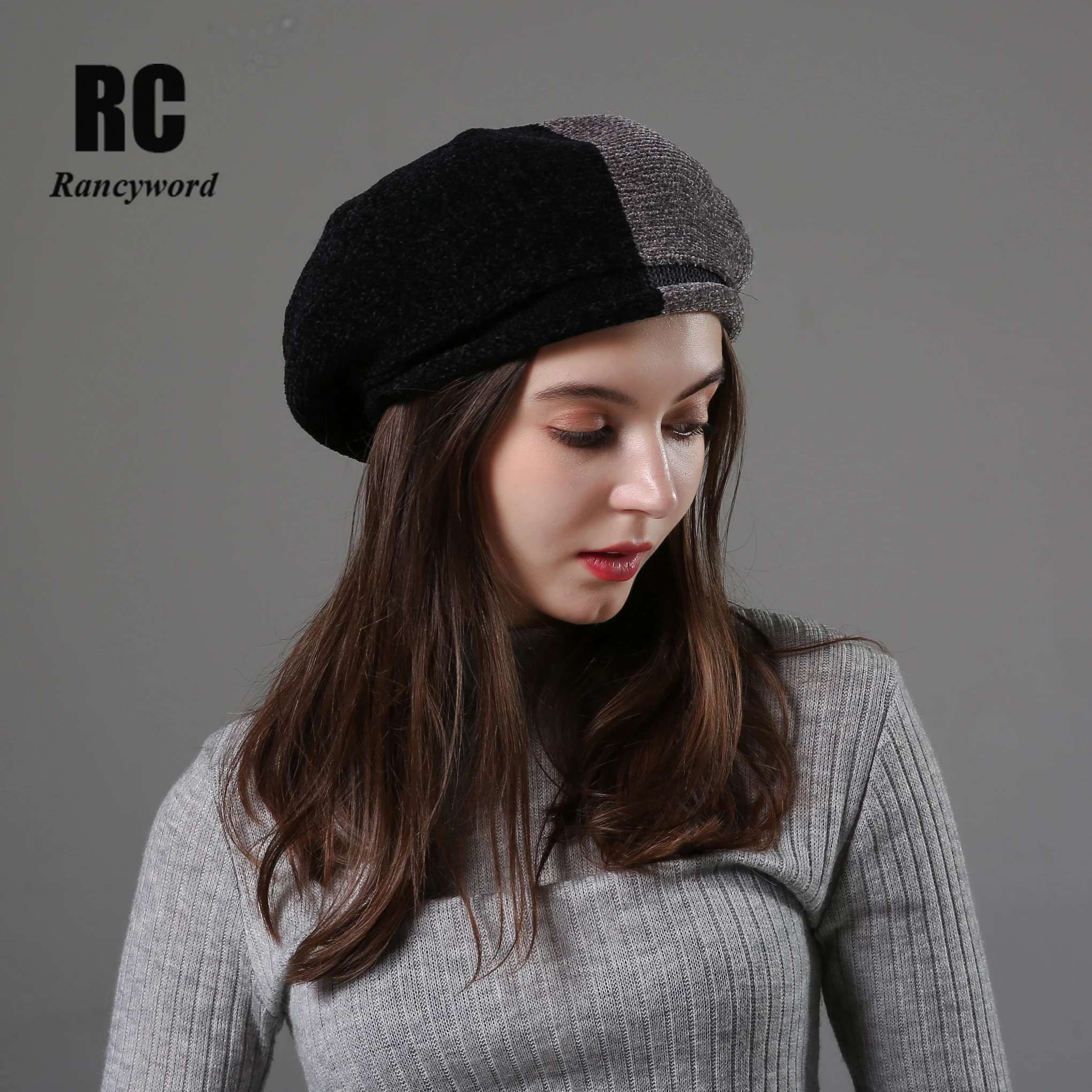 [Rancyword] Женский Берет шерстяной головной убор высокого качества Новые шапки
