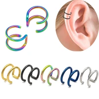 1pc new fashion punk rock ear cuff clip earrings women cool girls no piercing clip on cartilage earring wrap jewelry