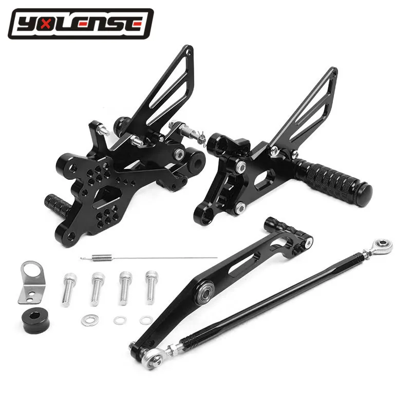 Для YAMAHA YZF R6 YZFR6 2006 2016 2015 2014 2013 2012 2011 2010 2009 Мотоцикл CNC подножка задние комплекты