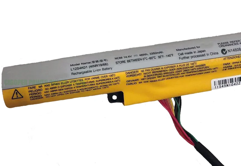CP новый оригинальный аккумулятор L12S4K01 14 4 В/48 Втч/3350 мАч для Z400 Z500 Z410 Z510 Z400A P500 L12L4K01