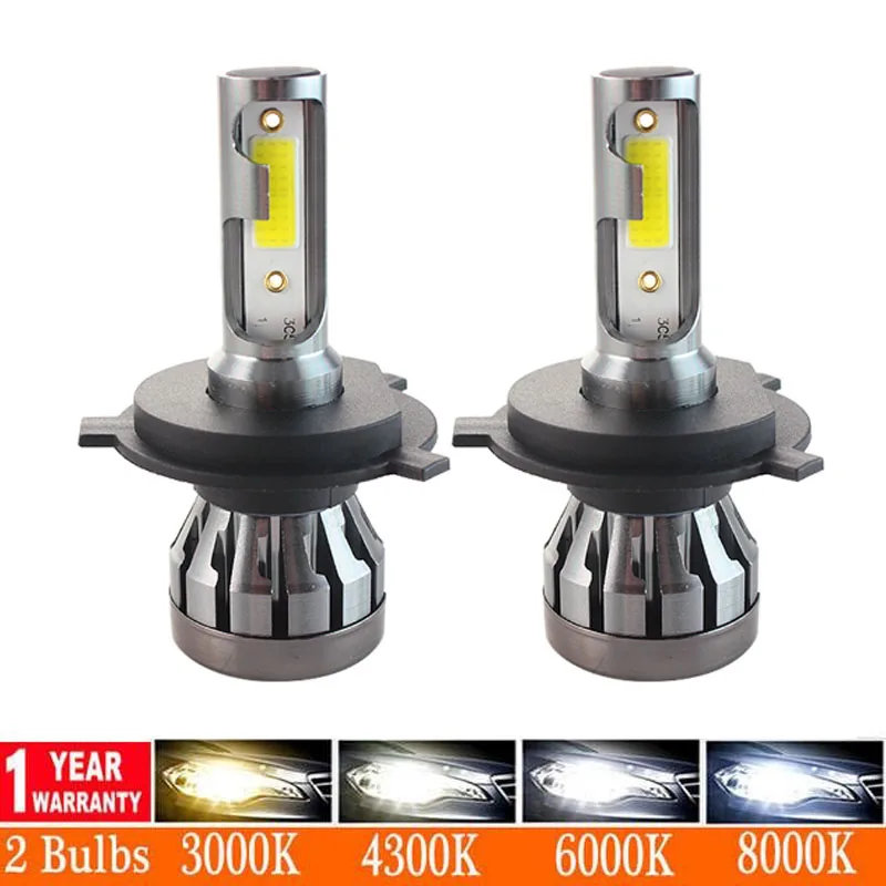 2 шт. автомобисветодиодный светодиодные лампы H4 H7 H11 H8 H9 9006 HB4 H1 9005 HB3|Передние