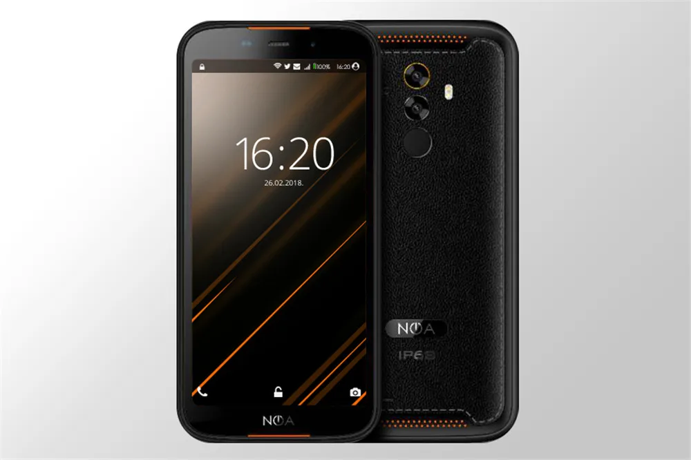 Черный Hummer прочный смартфон IP68 Водонепроницаемый 4500 мАч android 9,0 MTK6739V 3 ГБ ОЗУ 16 Гб ПЗУ 5," HD ips NFC 13 МП 4G мобильный телефон - Цвет: Черный