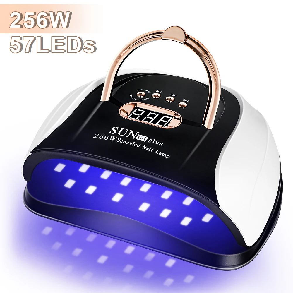 

Profession LED Nail Dryer Lamp For Drying Nails 256W High Power 57 UV lights Curing Gel Polish Manicure Auto Sensor Nail Machine