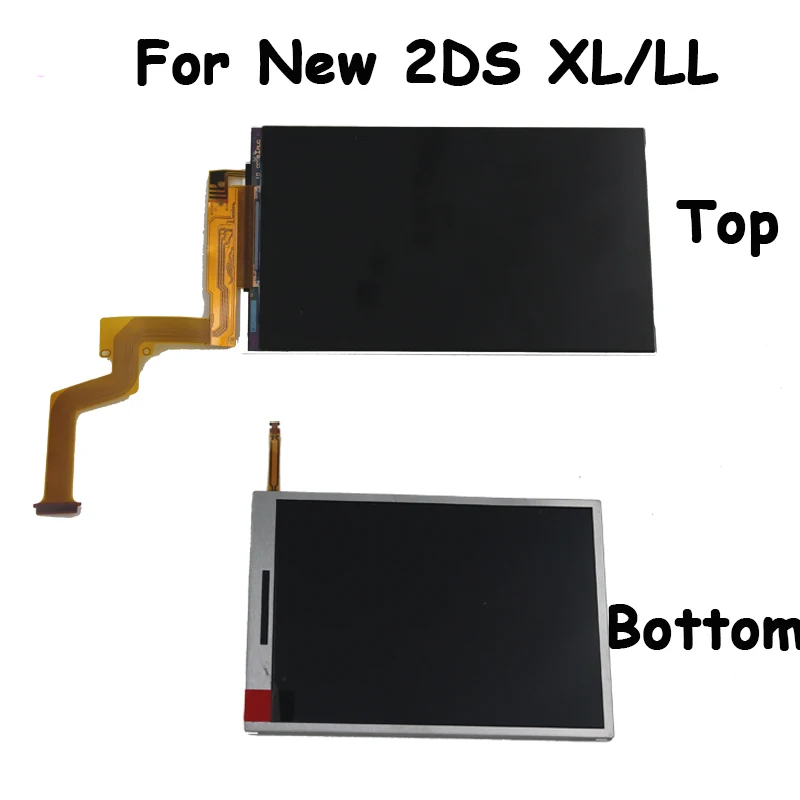 Для нового 2DSXL Верхняя Нижняя ЖК дисплей экран для 2DS XL LL запасные части Панель