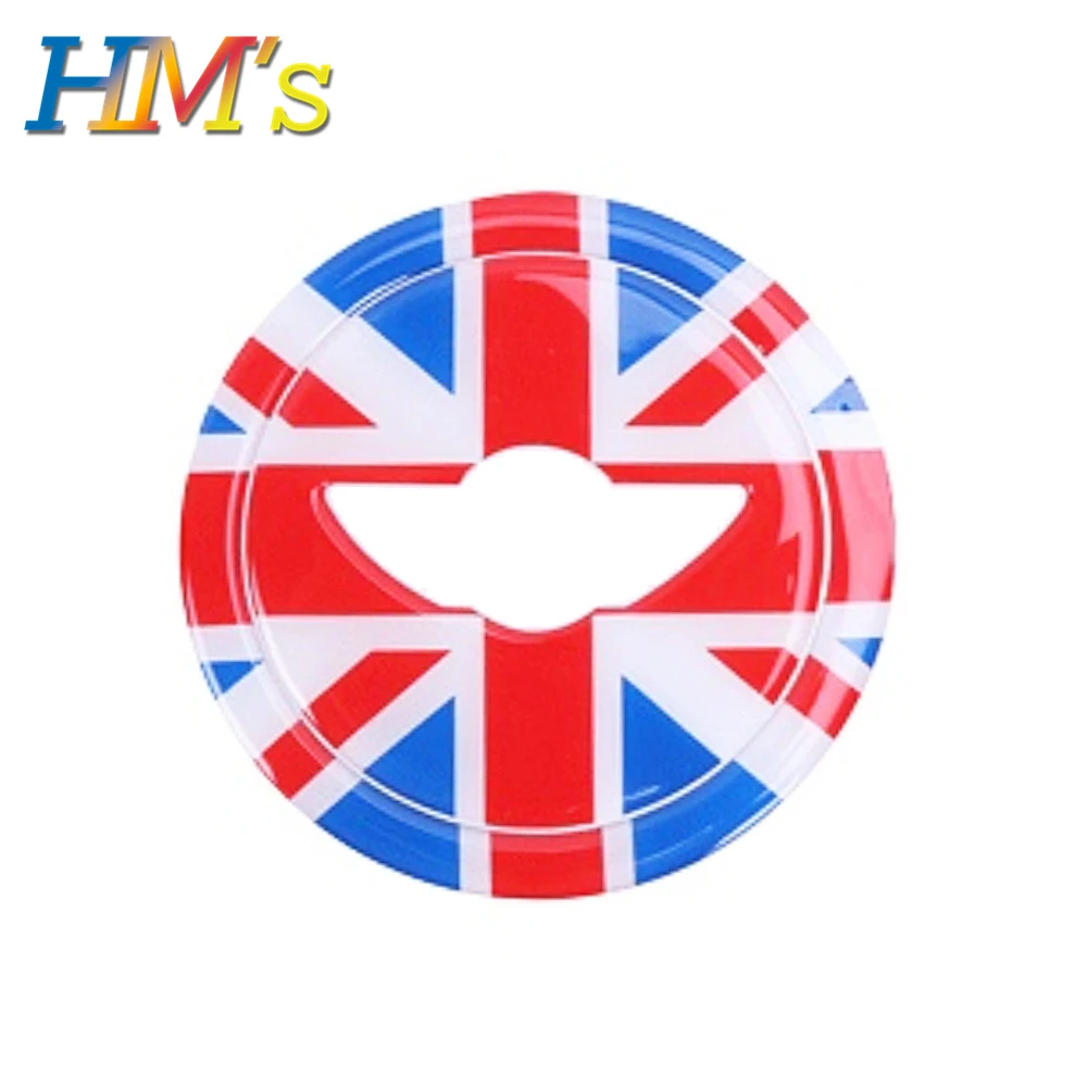 Red Union Jack Наклейка на руль s для Mini Countryman R60, аксессуары для Mini Cooper R56 R55 R60 R57 R58 R59 R61 - Название цвета: Red Union Jack