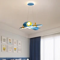 cartoon fly dream modern led pendant lights for children room kids boy room home deco ceiling aircraft lighting fixture