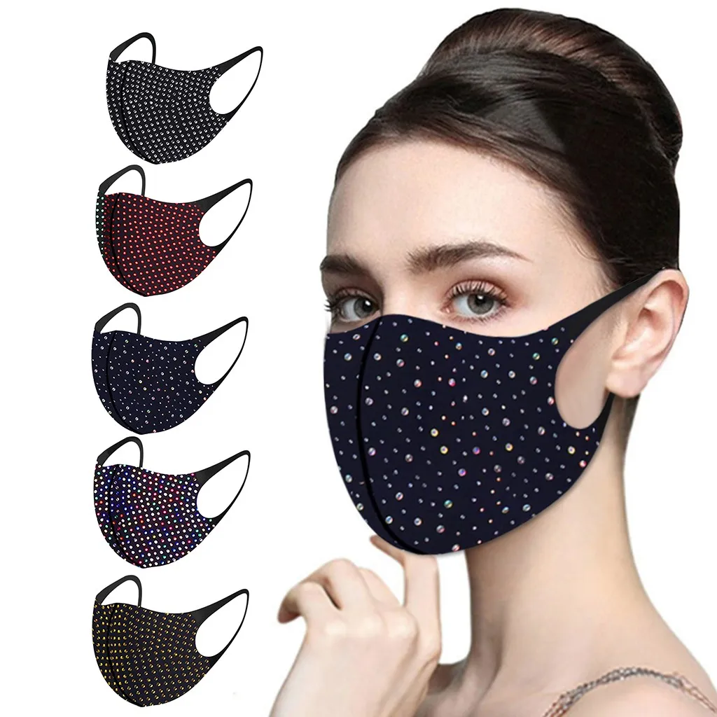 Летние маски с блестками сексуальная маска против смога черные хлопковые модные