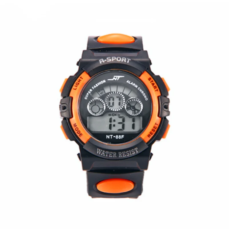 D Sport Student Children Watch Kids Watches Boys Girls Clock Child LED Digital Wristwatch Electronic Wrist Watch for Boy Girl Gift - Цвет: D