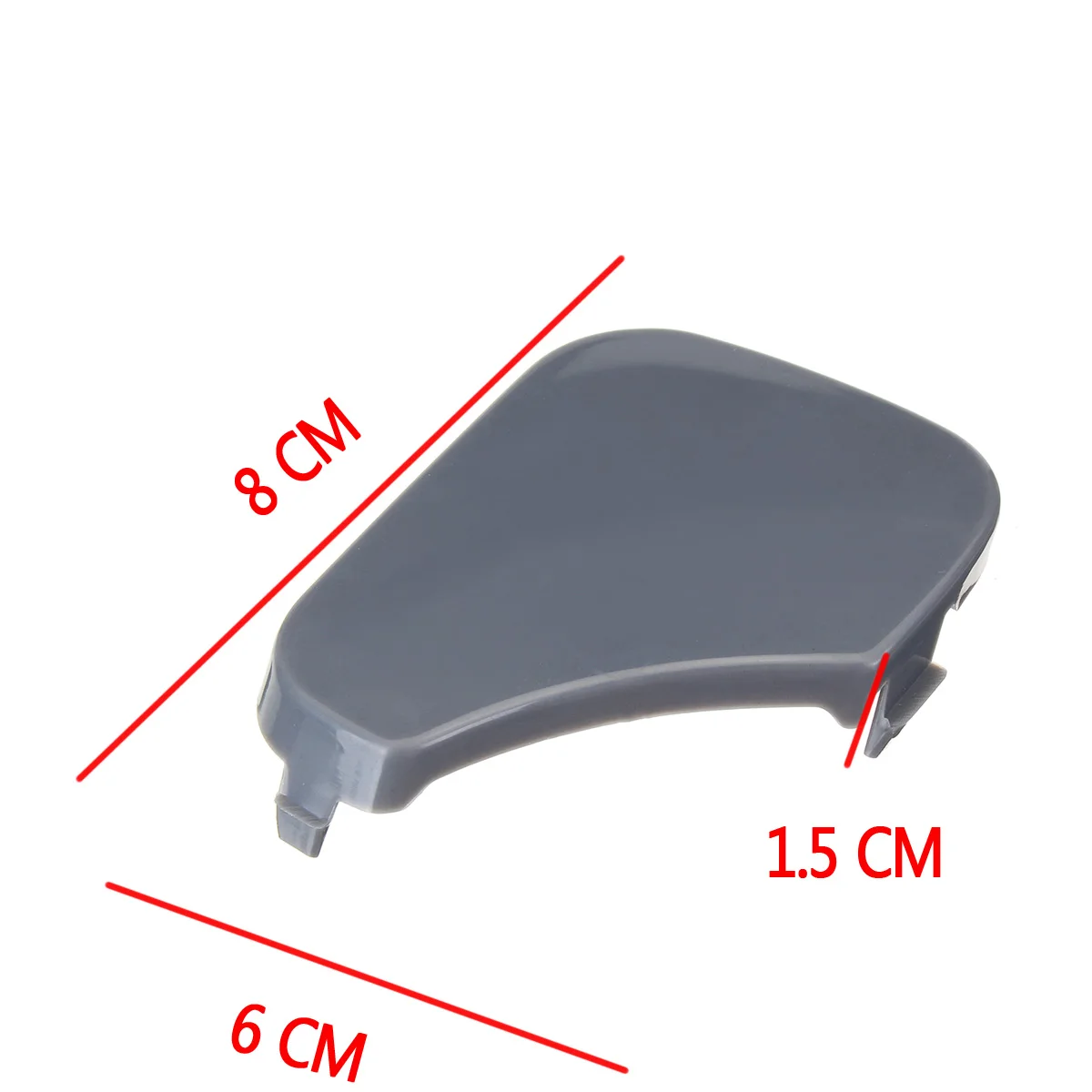 Серый ABS передний бампер Буксировочный Крюк Крышка Кепки для FORD FIESTA MK6 2005 2006 2007 2008 1375861, 6S6117A989AA 8x6x1,5 см, 1 предмет, Новинка