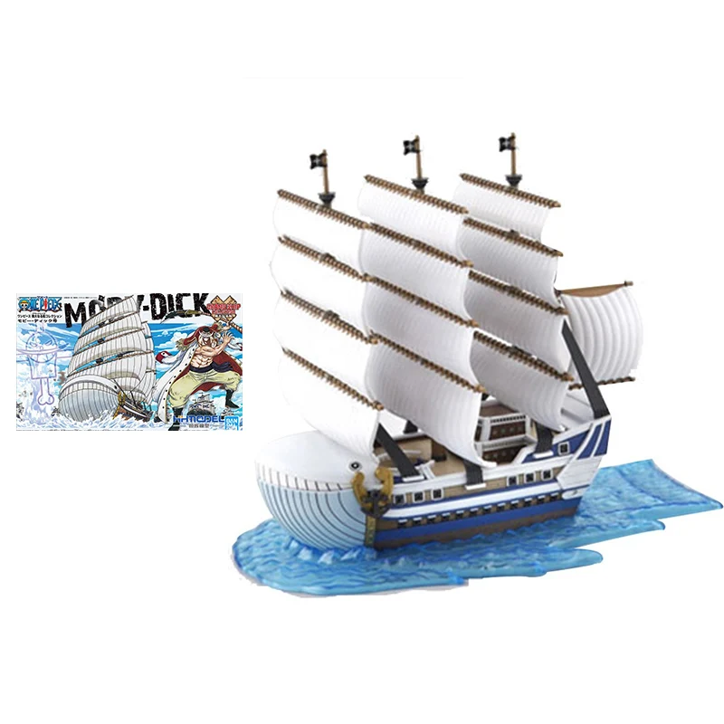 

Bandai One Piece Anime Figure Assembled Model Edward Newgate Moby Dick Genuine Model Collection Decoration Children Gift