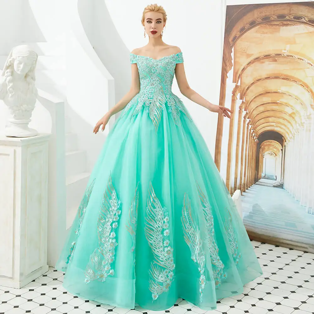 

New Arrival Gold Lace Long Evening Dress Ball Gowns V-neck Bling Bling Evening Prom Gowns Robe de Soiree Longue