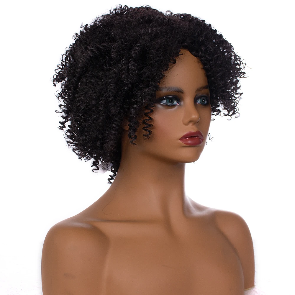 

Synthetic Headband Wigs Afro Kinky Curly Wig Heat Resistant Hair Wigs with Headband for Woman Hair Extention