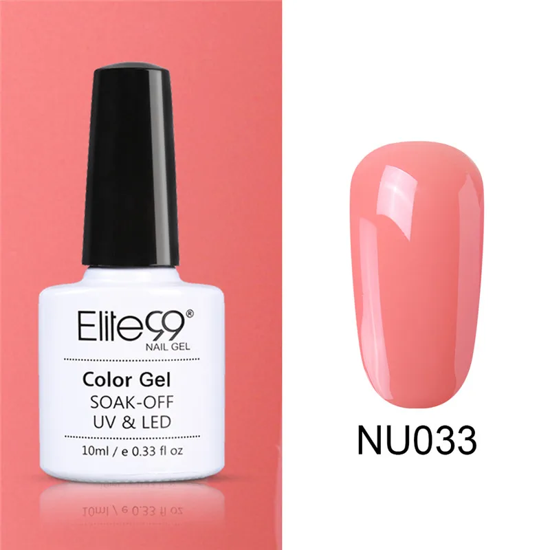 NU033 Elite99 Гель-лак для ногтей замачиваемый УФ-гель серого цвета гель лак Vernis Полупостоянный лак для нейл-арта гель-лаки - Цвет: NU033
