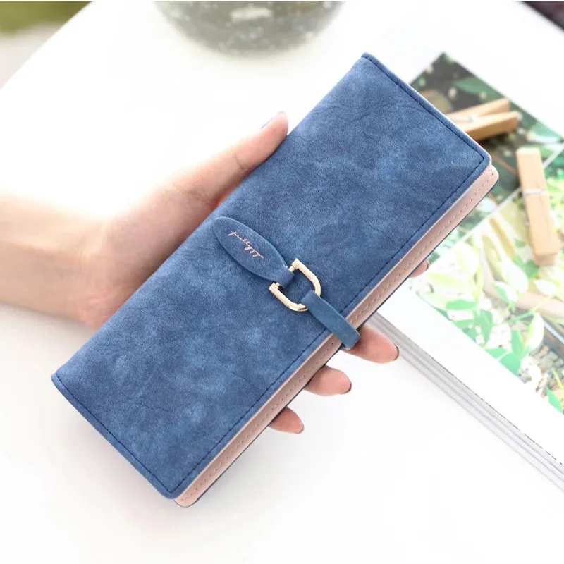 

Women Fashion Brand 55 Card Slots Card Holder Nubuck Leather Bank Credit Pack Big Capacity Money Bag Female ID Card Wallet