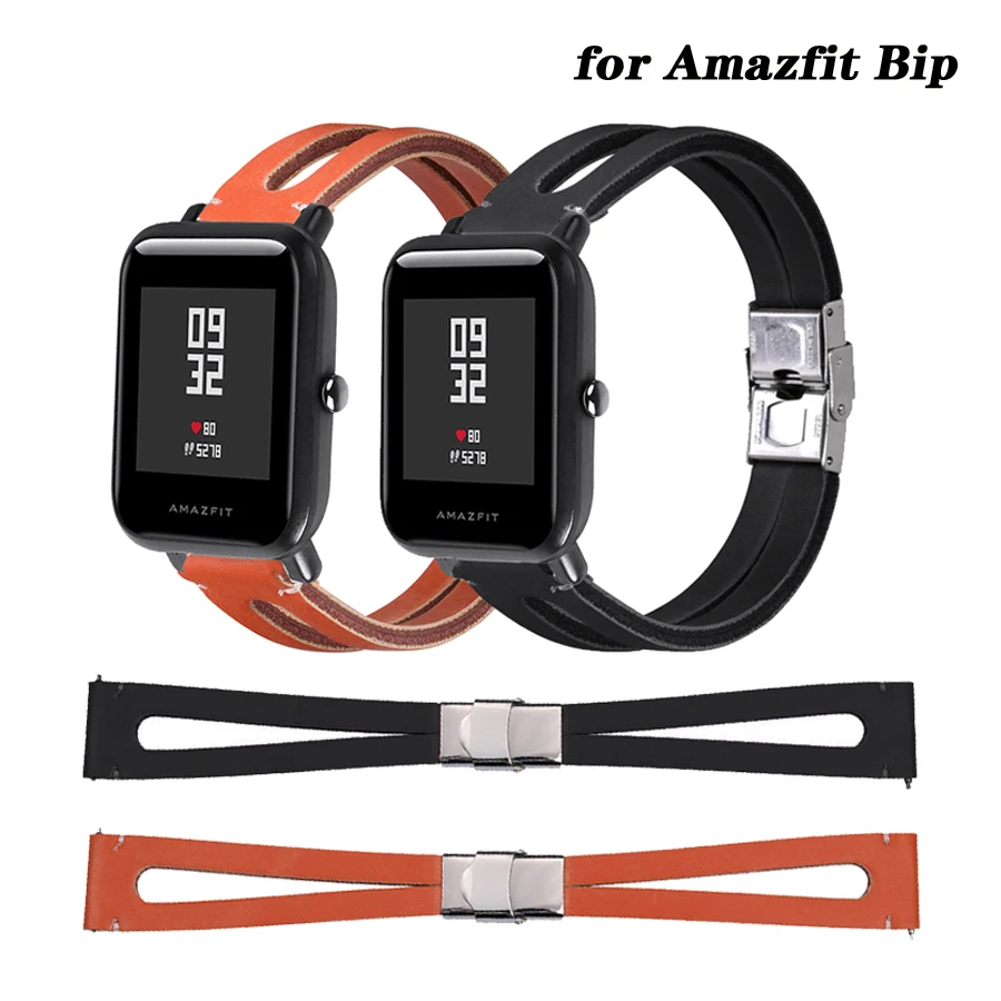 Для Amazfit Bip ремешок ретро кожаный браслет для часов Xiaomi Huami Bit Lite Молодежные