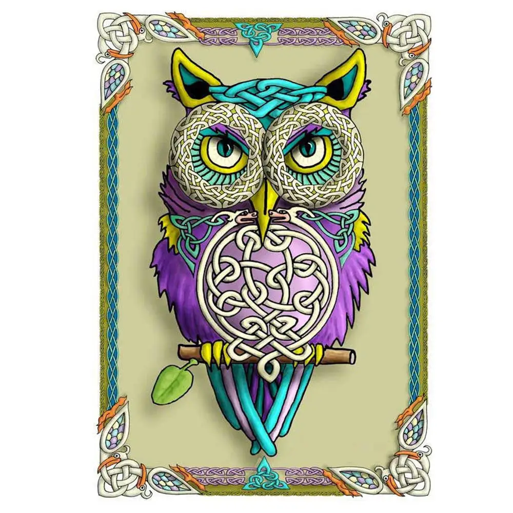 5D DIY квадратная Алмазная картина &quotмилая сова&quot вышивка крестиком алмазное