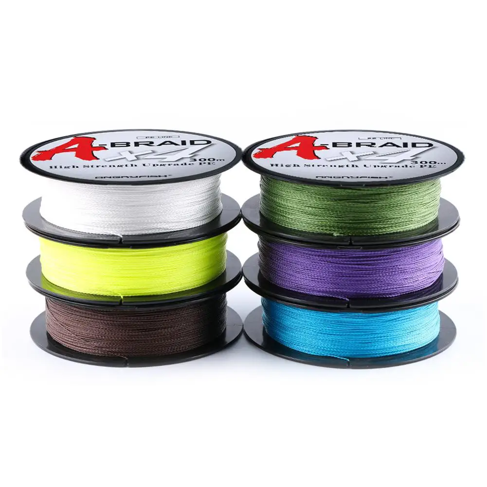 

A-braid 300M Fishing Line Braided Fishing Line 4 Strands PE Multifilament Fishing Line Super Strong15-80LB