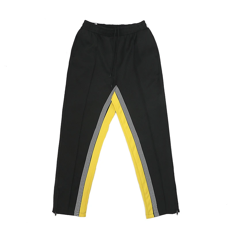 Брюки мужские прямые на молнии Модные свободные повседневные штаны с