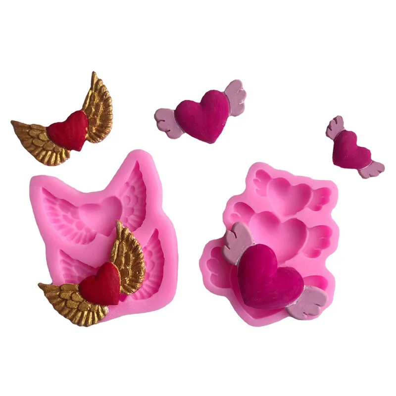 

Fly Wing LOVE Mould Birthday Silicone Mold Fondant Cake Decorating Tool Gumpaste Sugarcraft Chocolate Forms Bakeware