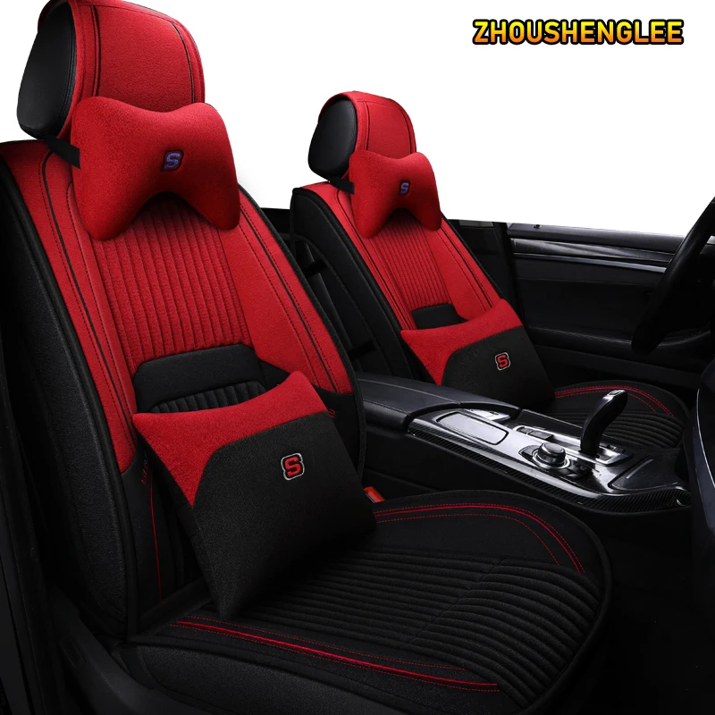 

ZHOUSHENGLEE flax car seat covers for Lexus RX350 RX450h RX330 IS250C GS300 GS350 ES LS NX CT200h LS NS IS Series car accessorie