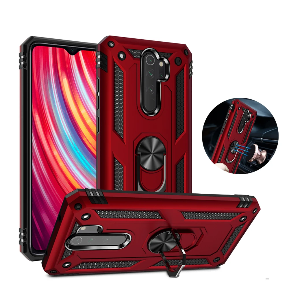 Case For Xiaomi Redmi Note 8 Pro Cover Back Soft Silicone Car bracket Phone | Мобильные телефоны и аксессуары